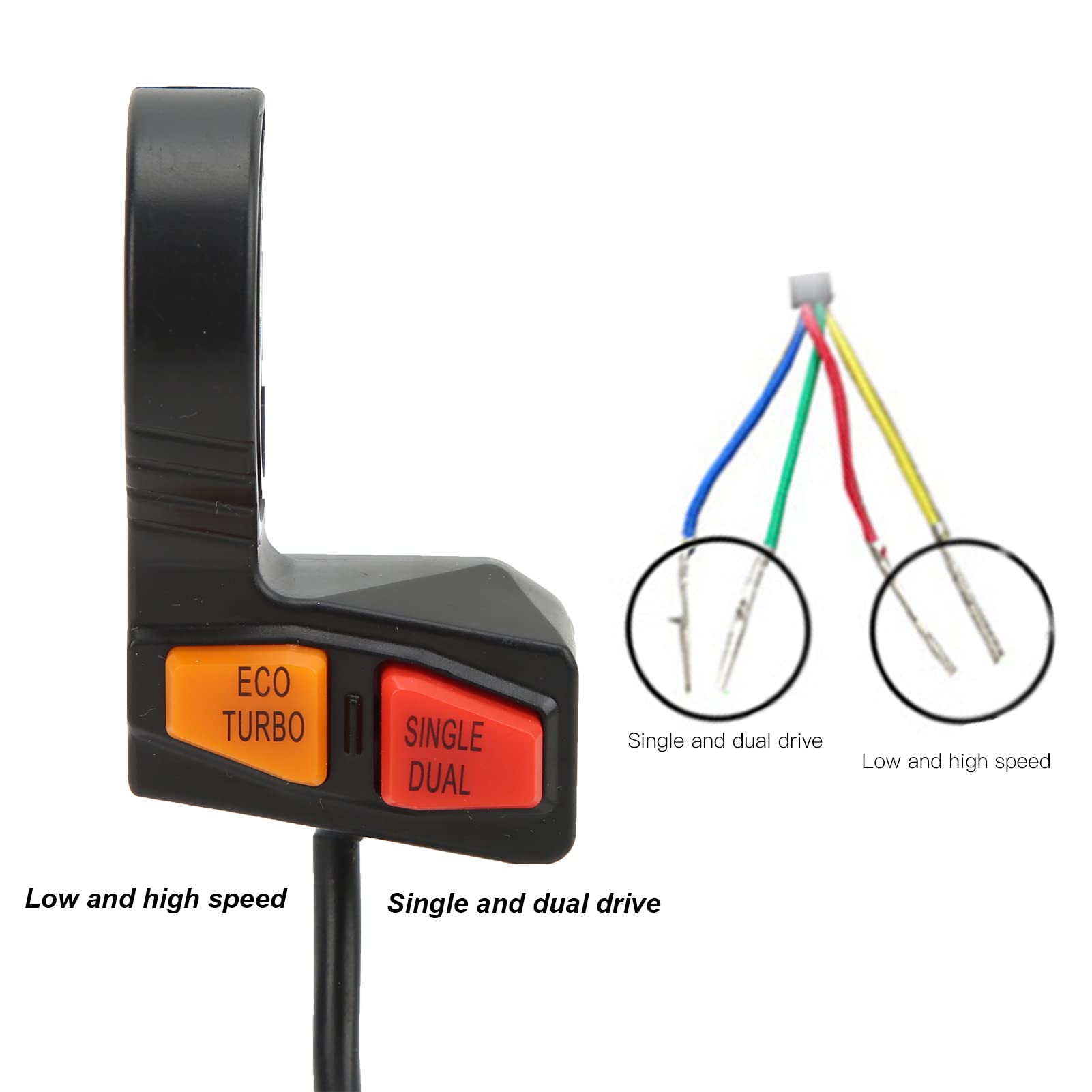 Motorcycle Handlebar Switch for ATV Scooter - Eco/Turbo Mode