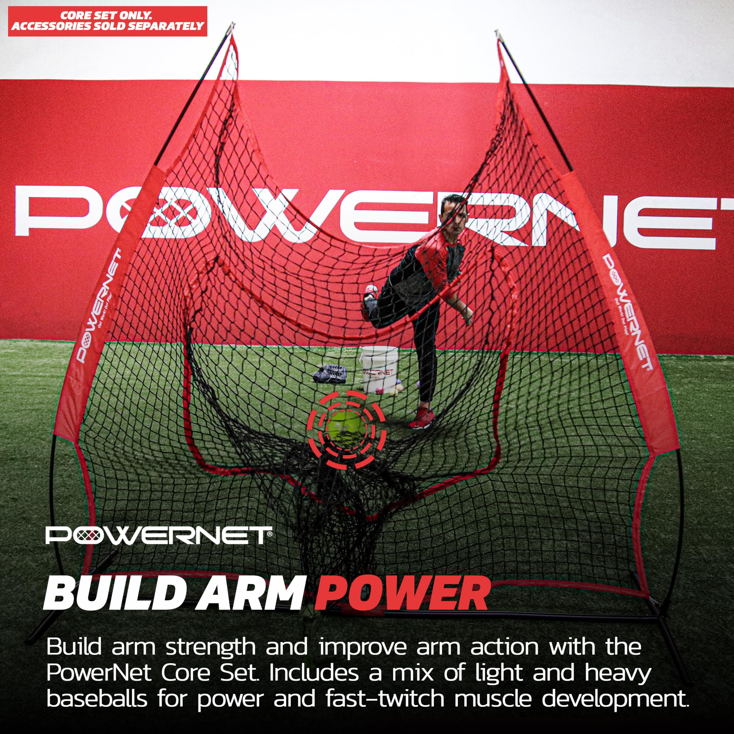 **PowerNet Weighted Baseball Training Bundle – Heavy Pitching & Throwing Balls for Strength Building, Long Toss & Core Command – Perfect for Baseball Practice, Pitching Drills & Strength Training**