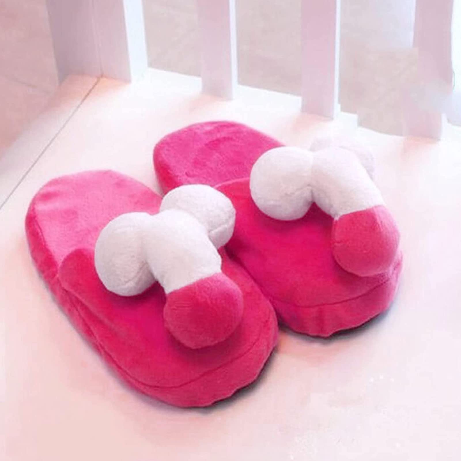YILEEGOO Unisex Funny Animal Slippers - Cute Cozy Indoor/Outdoor House Shoes with Non-Slip Sole - Perfect Gift for Women & Men (Winter Warm Furry Slippers for Home, Office, Dorm Room)