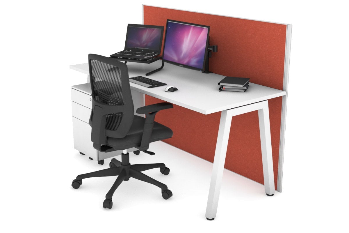 Horizon Quadro A Legs Office Desk - 1800L x 700W Modern Workstation for Home & Office - Perfect for Workspaces, Study Rooms & Small Business Environments
