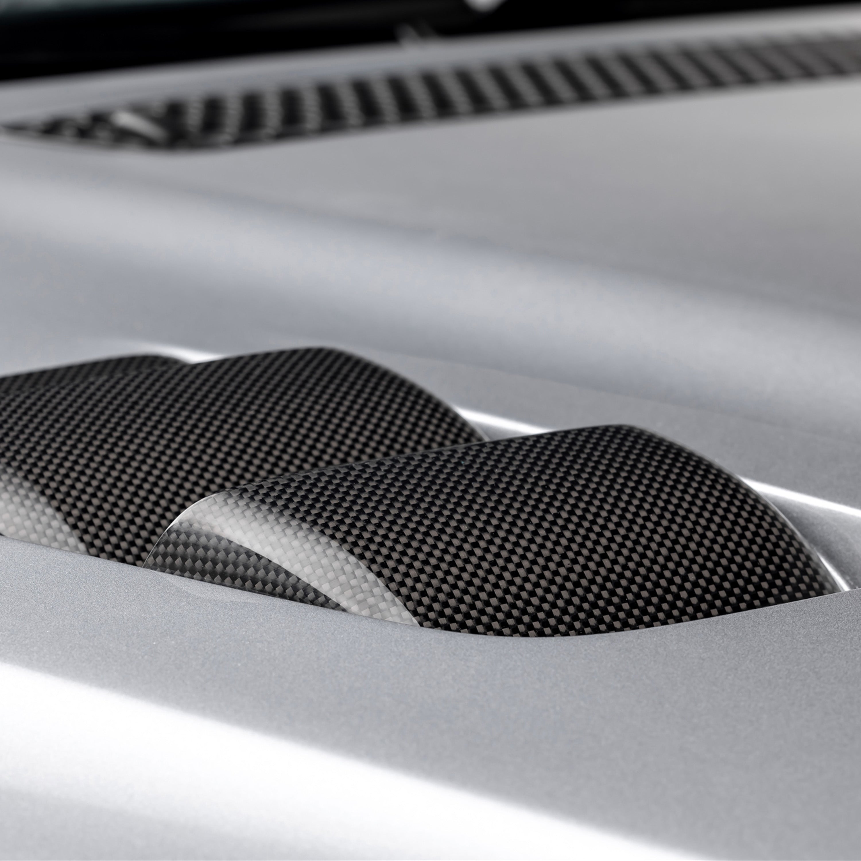 V20 Aero Hood Carbon Fiber PP 1x1 Glossy V Style™️ - Lightweight & Durable Car Hood for Performance Upgrades - Perfect for Racing, Car Shows & Automotive Enthusiasts