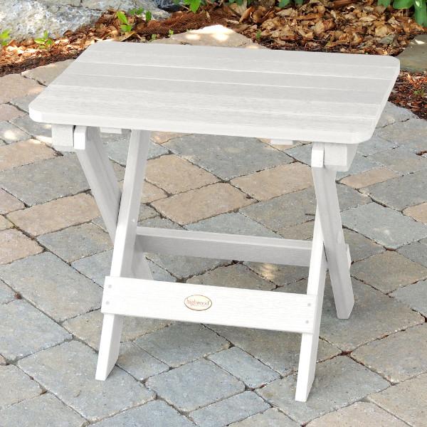 Portable Outdoor Folding Adirondack Side Table - Lightweight Patio Furniture for Camping, Beach, Garden & Poolside Use