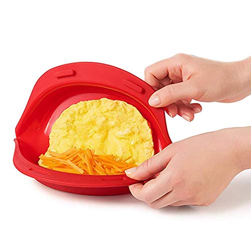 Non-Stick Silicone Omelette Maker - Microwave & Oven Safe, Foldable Egg Roll Pan for Easy Breakfast Cooking | Perfect for Home Kitchen, Camping & Quick Meals