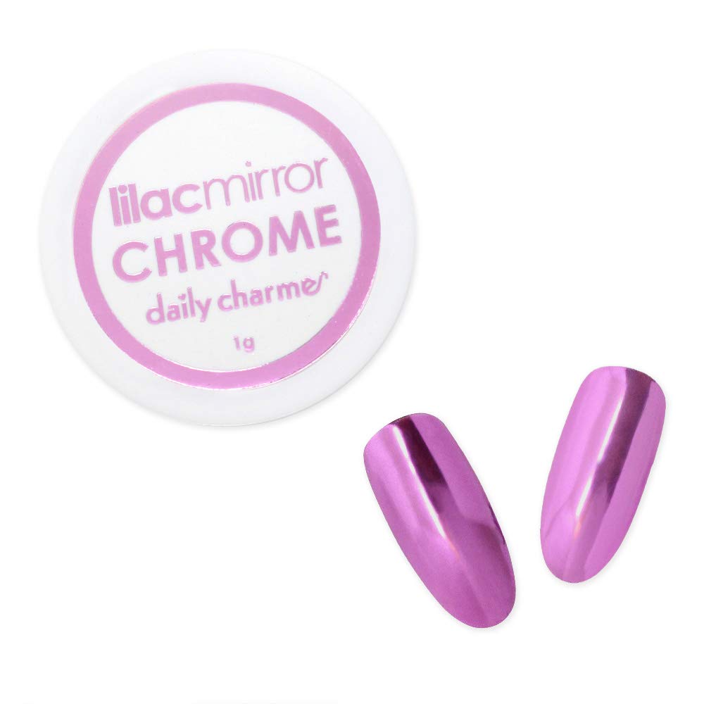 Lilac Chrome Mirror Nail Powder 1g - Metallic Nail Art Dip Powder with Mirror Effect for Manicures - DIY Home & Salon Nail Enhancement - Perfect for Gel Polish, Acrylic Nails & Special Occasions