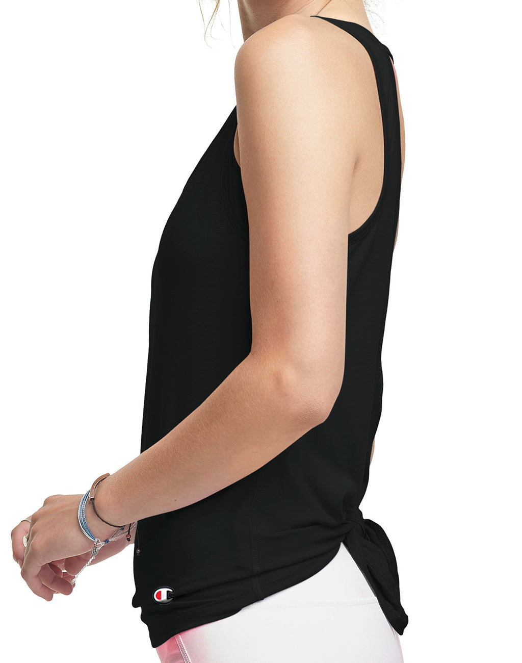 Champion Women's Tie Back Sports Tank Top - Breathable Workout Shirt for Gym, Running & Yoga