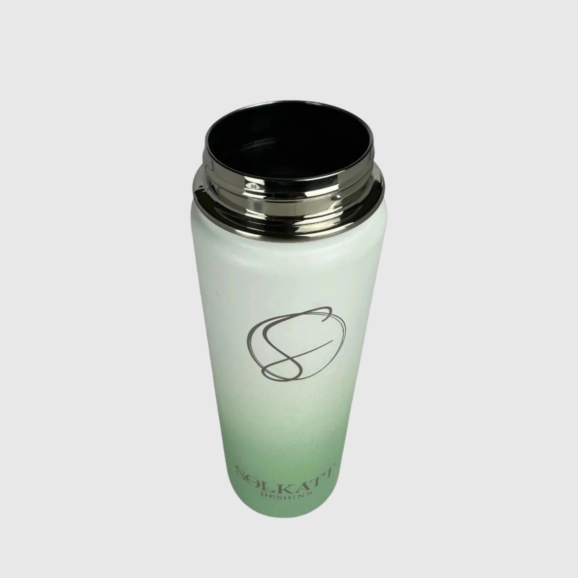 Pastel Green Insulated Stainless Steel Water Bottle 650ml (22oz) - Keep Drinks Cold/Hot for 24 Hours - Perfect for Gym, Hiking & Office Use