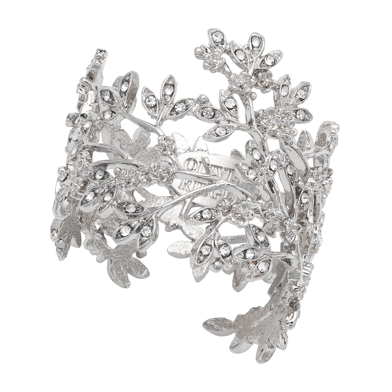 Olivia Riegel Isadora Silver Napkin Rings Set of 4 - Elegant Table Setting for Weddings, Dinner Parties & Holiday Decor