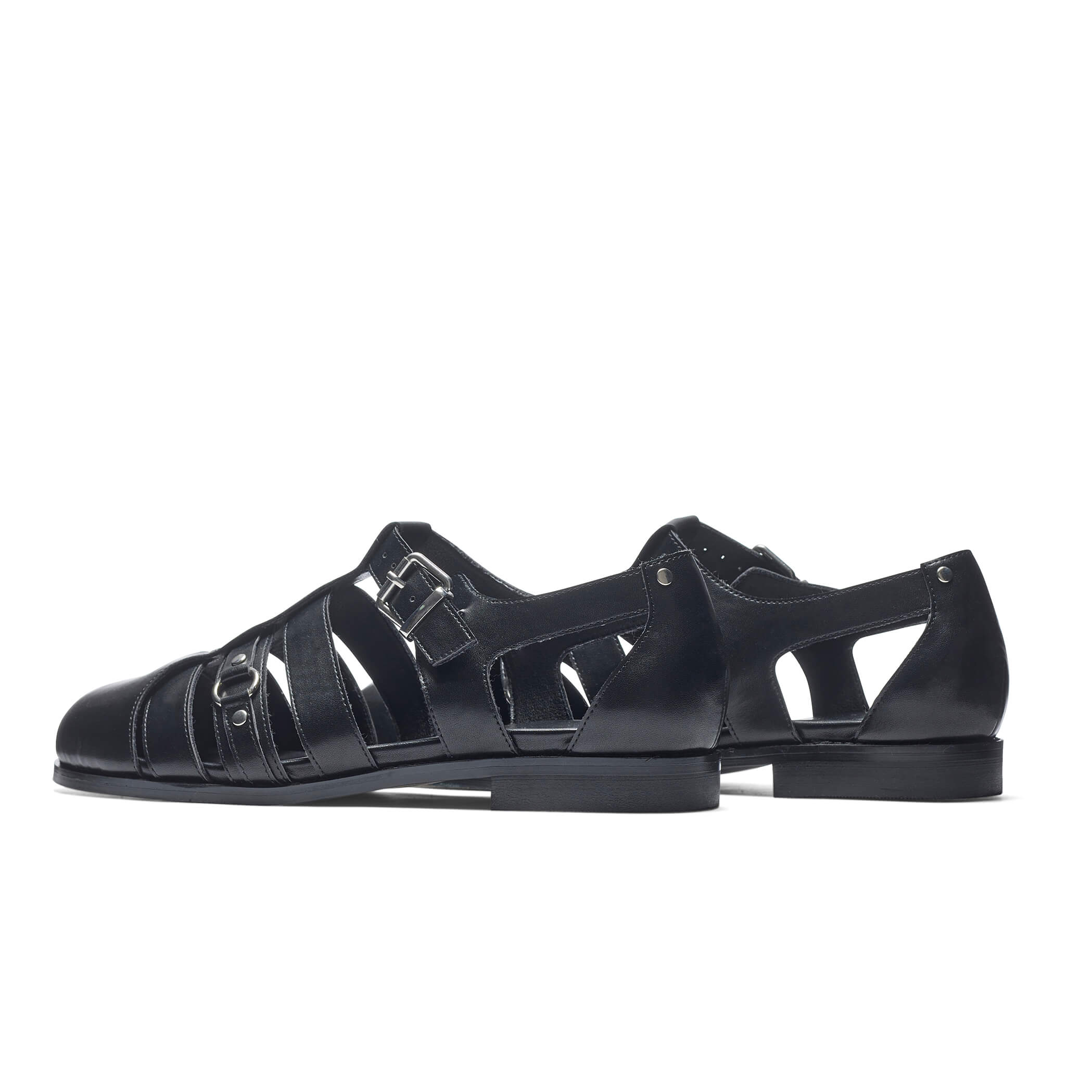 Gilgen Men's Cutout Shoes - Breathable Black Casual Sneakers for Walking, Running & Everyday Wear