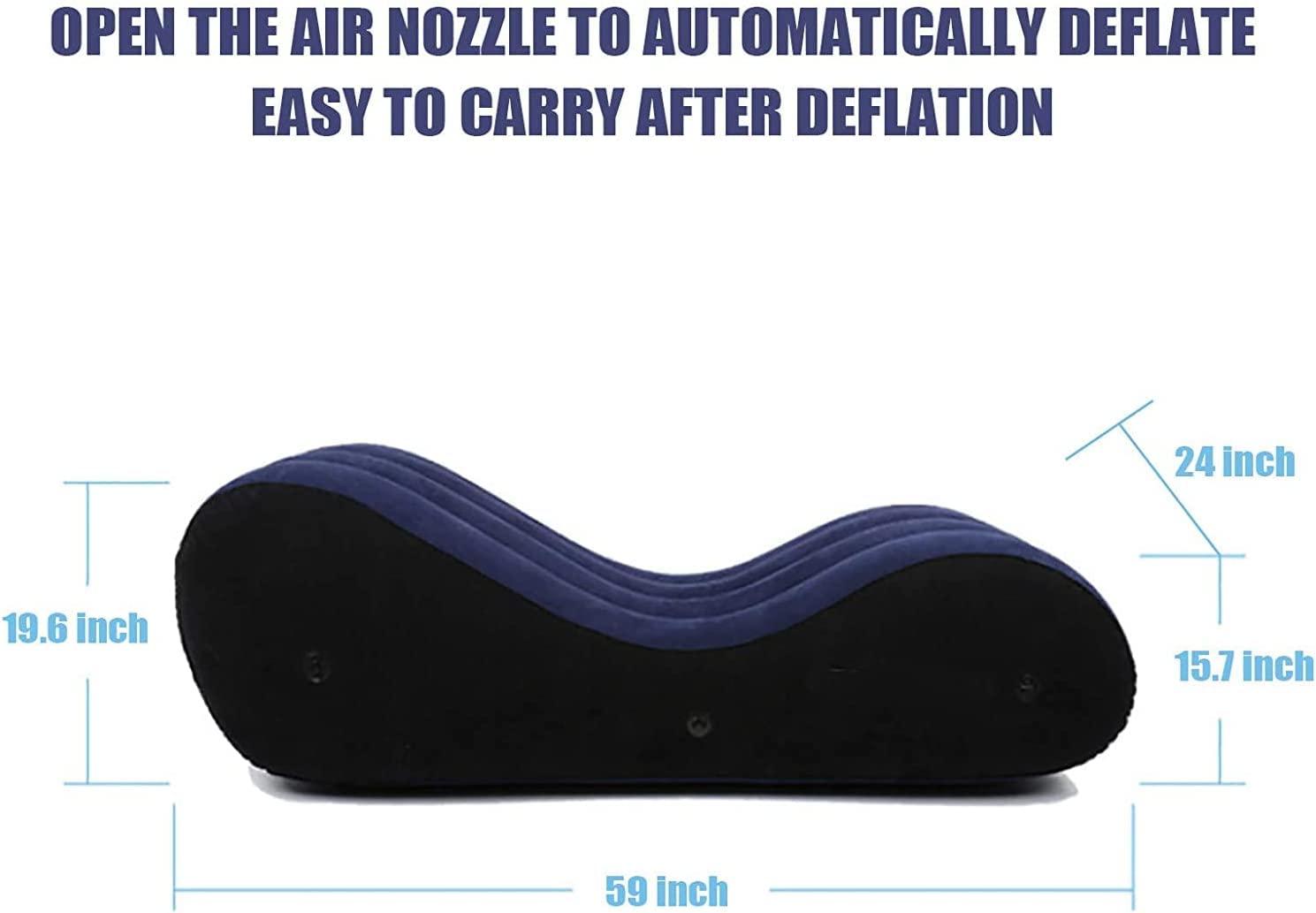 Inflatable BDSM Bondage Sofa with Auto Air Pump - Adult Sex Furniture for Couples, G-Spot Stimulation Chair, Sex Toy Accessory for Spicing Up Bedroom Play & BDSM Scenes
