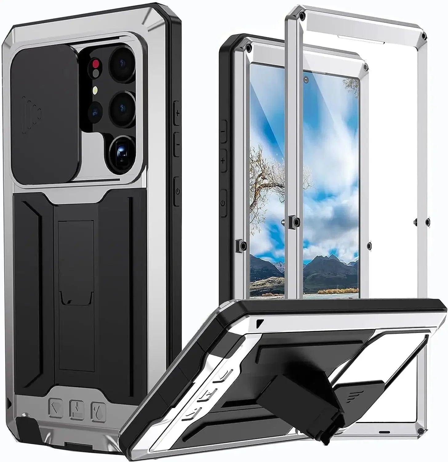 Samsung Galaxy S24 Plus Rugged Military-Grade Metal Case - Shockproof & Durable Protection for Outdoor, Work & Adventure
