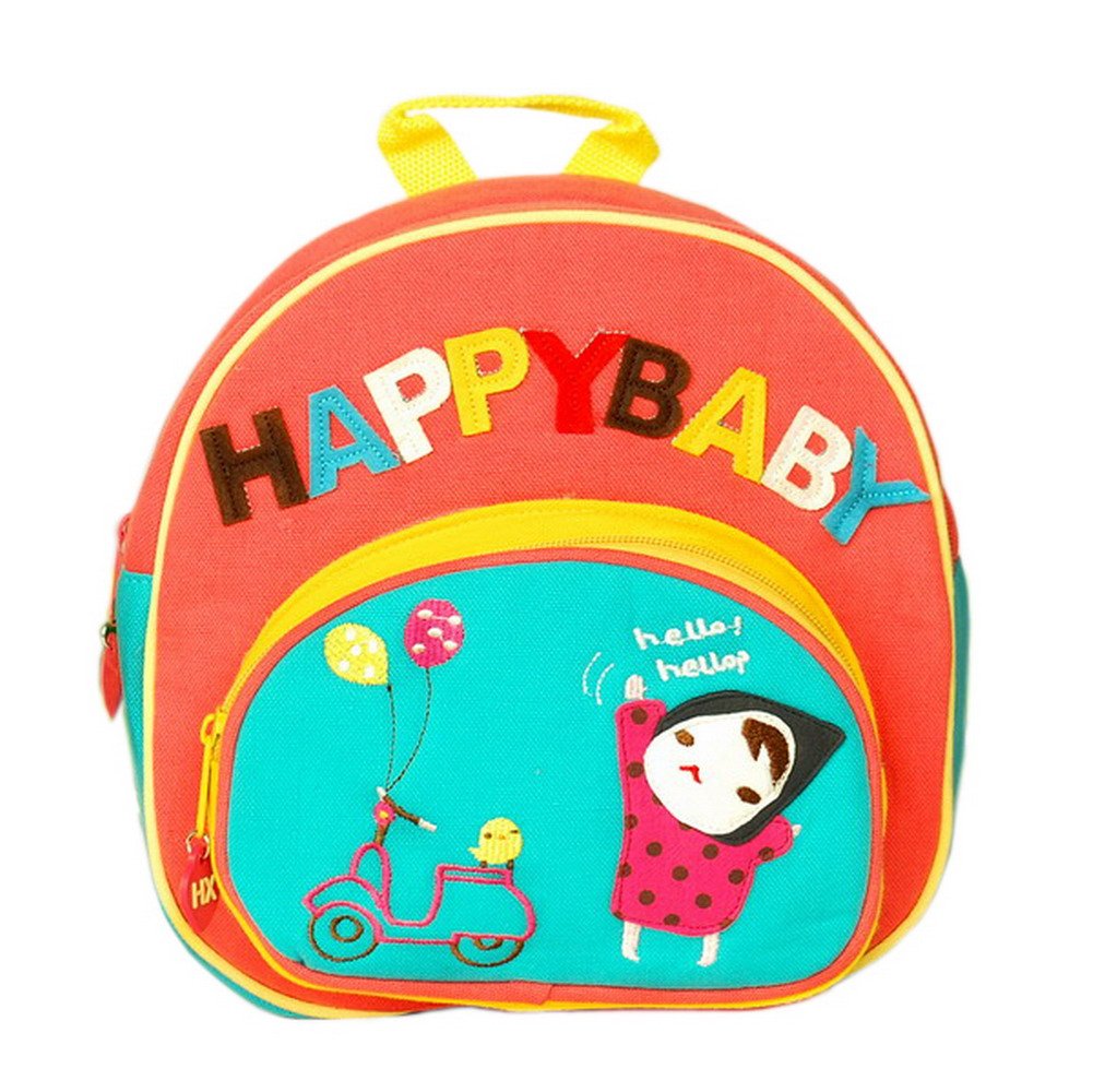 Active Girl Embroidered Applique Kids Backpack for School, Travel & Outdoor Adventures - Lightweight Durable Children's Daypack (9.09.43.3) - Perfect for Preschool, Daycare, Hiking & Family Trips