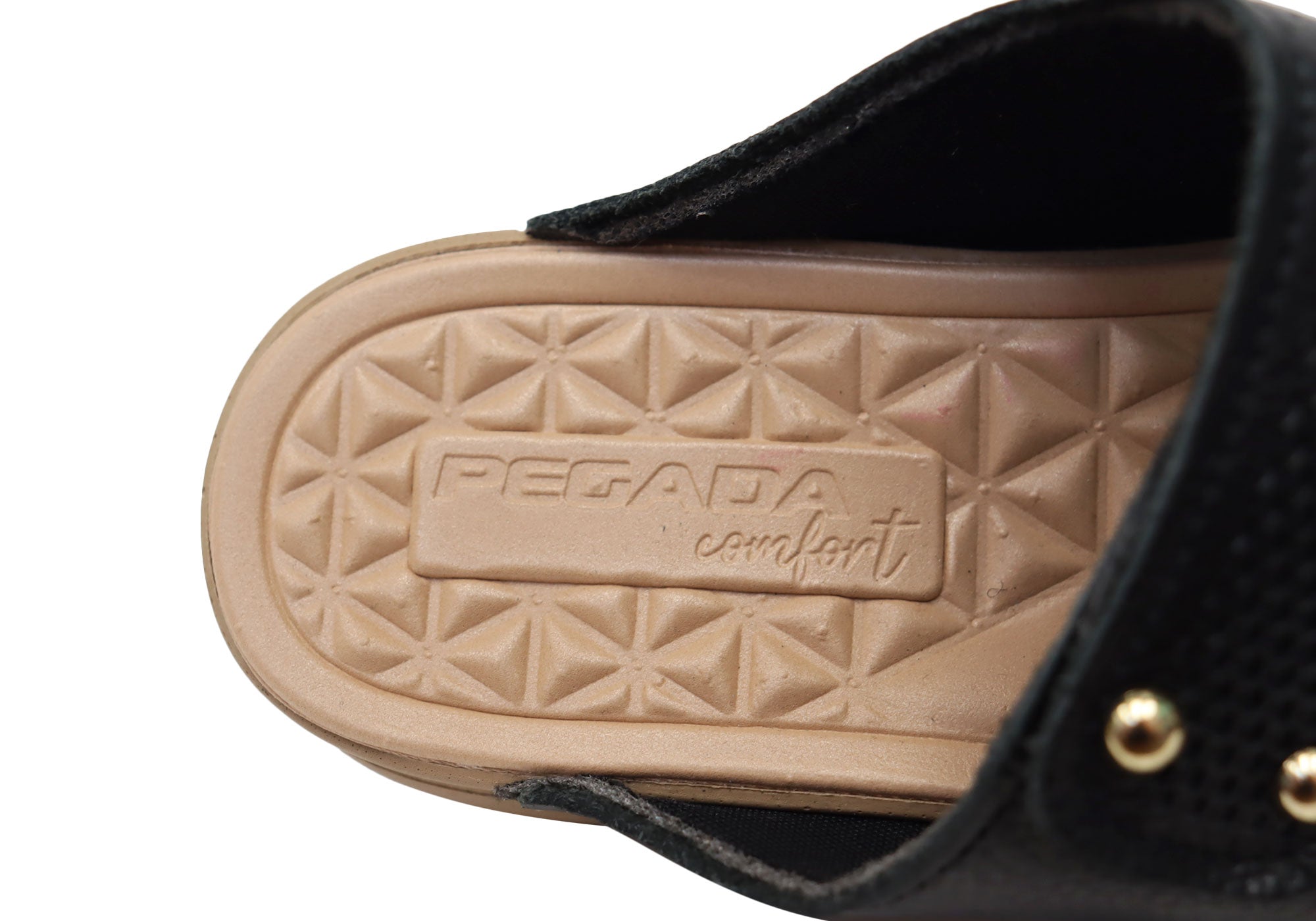 Pegada Mya Women's Comfortable Leather Slides Sandals - Handmade in Brazil - Perfect for Beach, Pool & Summer Casual Wear