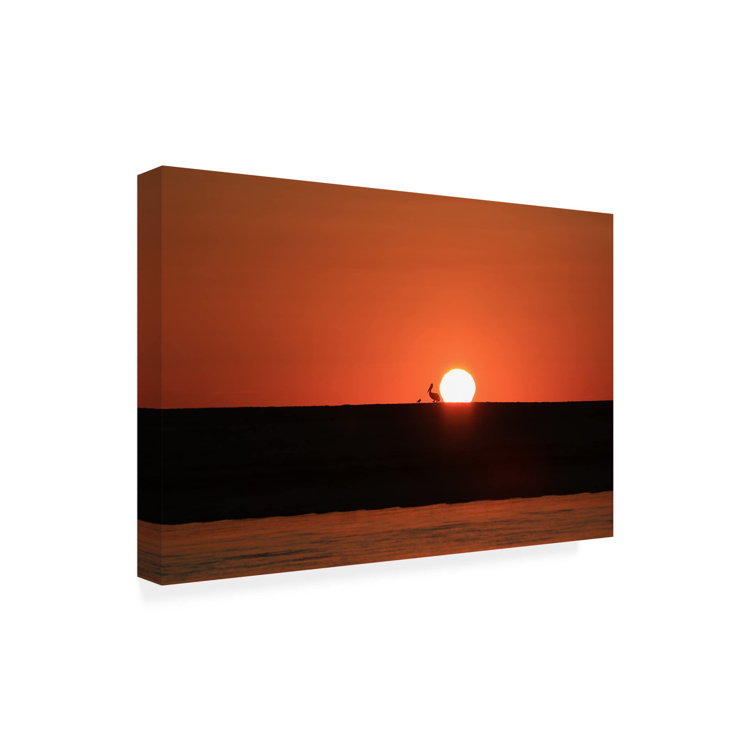 Trademark Fine Art 'Sunrise Conversations' Canvas Wall Art by Beata Czyzowska - Modern Abstract Painting for Living Room, Bedroom & Office Decor