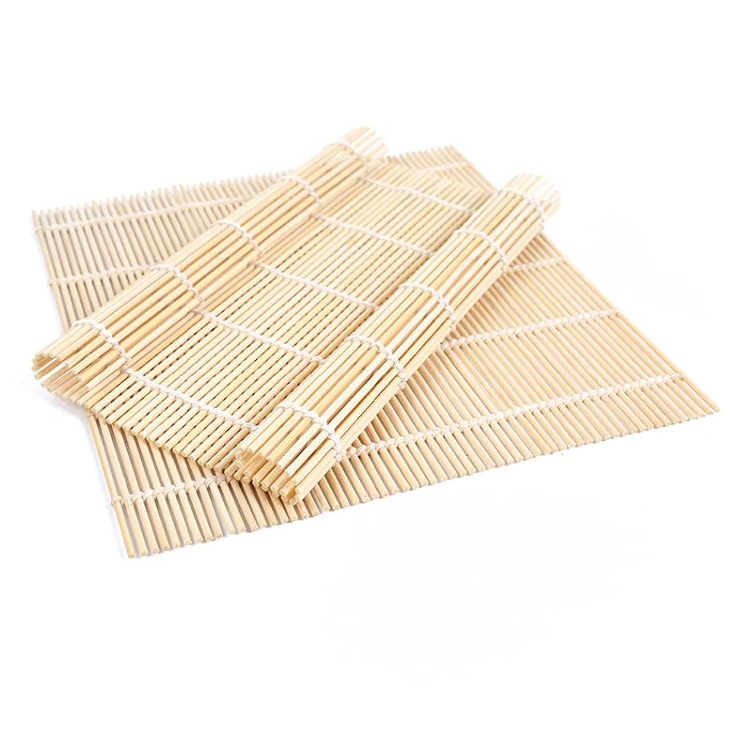 2 Pack Bamboo Sushi Rolling Mat - Premium Sushi Maker Kit with Sushi Bazooka (9.5