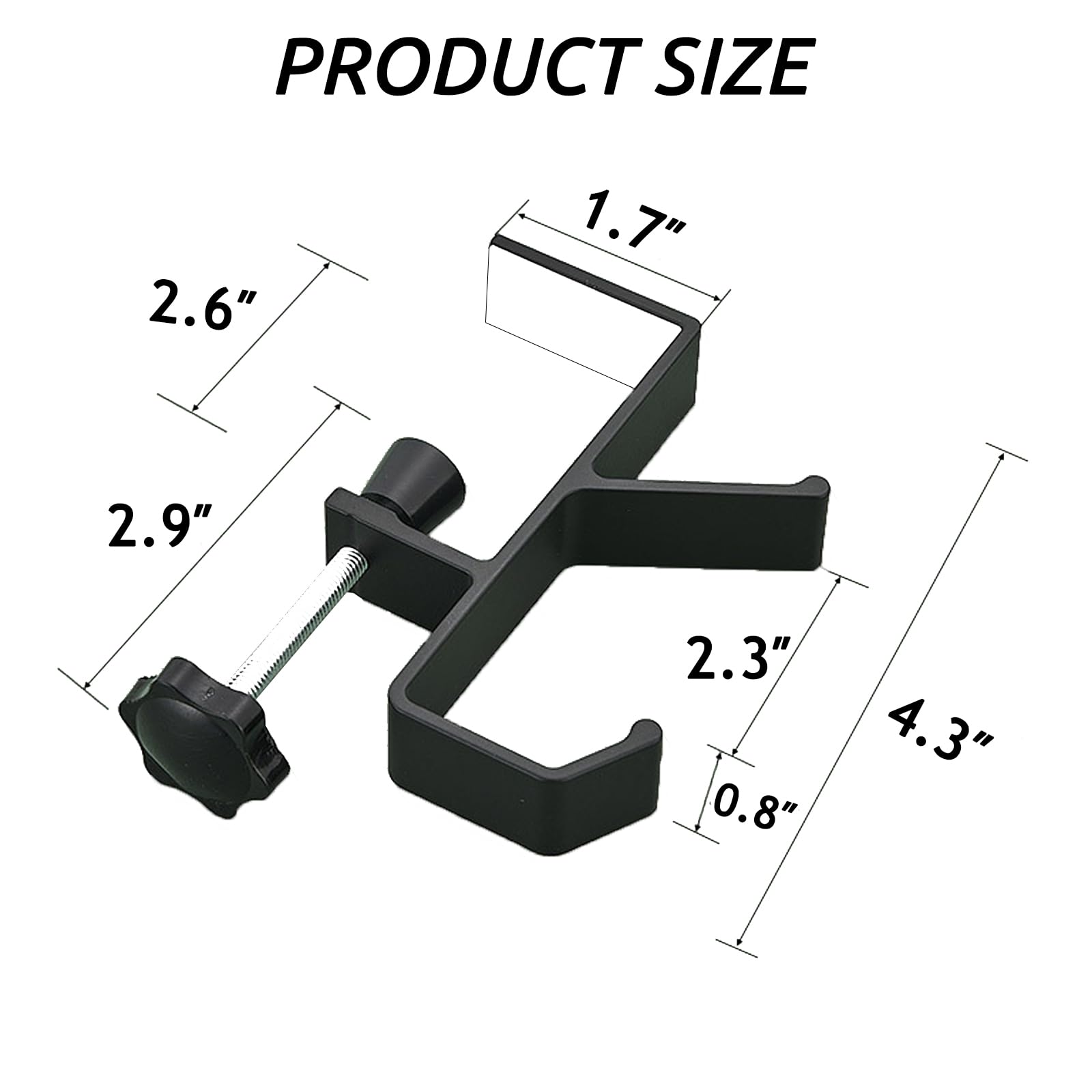 No-Hole Desk Hooks for Headphones & Keys - Space-Saving Organizer for Student Desks, Office & Dorm Rooms - Perfect for Hanging Bags, Cables & Accessories
