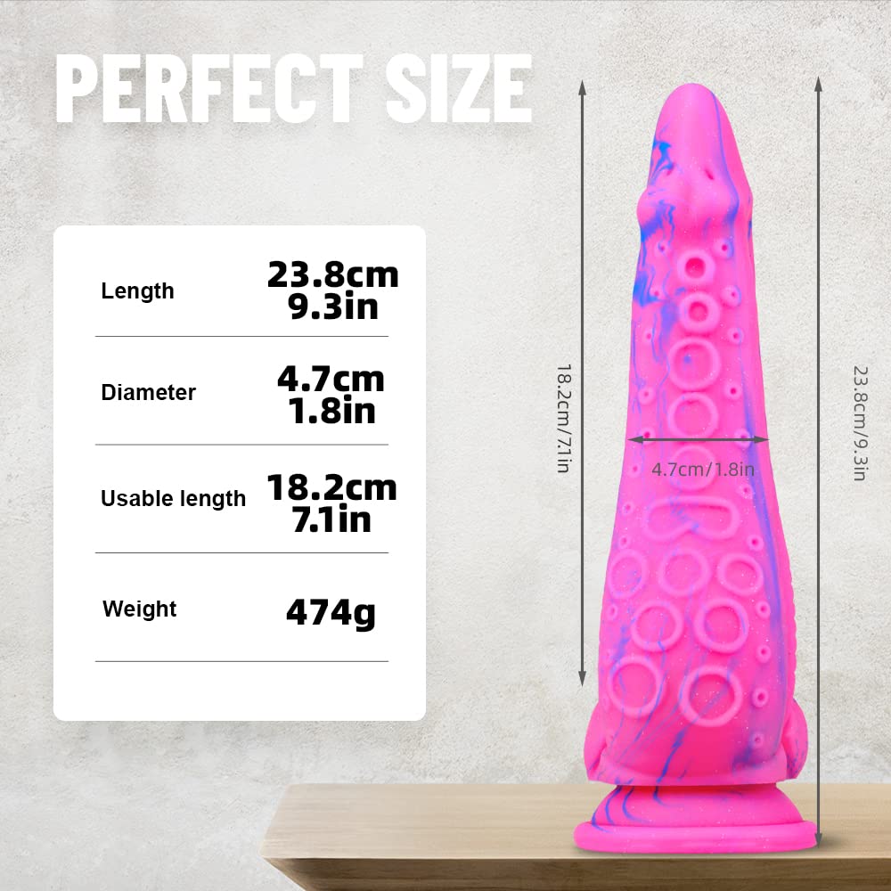 Realistic Octopus Monster Dildo with Strong Suction Cup - G-Spot & Anal Stimulation Sex Toy for Women & Men | Perfect for Solo Play, Couples Fun & BDSM Exploration