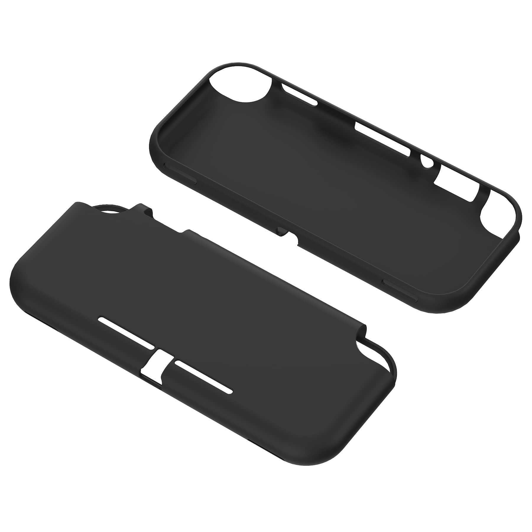 Playvital Black Custom Protective Case for Nintendo Switch Lite - Soft TPU Slim Shockproof Cover with Anti-Scratch | Perfect for Travel, Gaming, and Daily Protection
