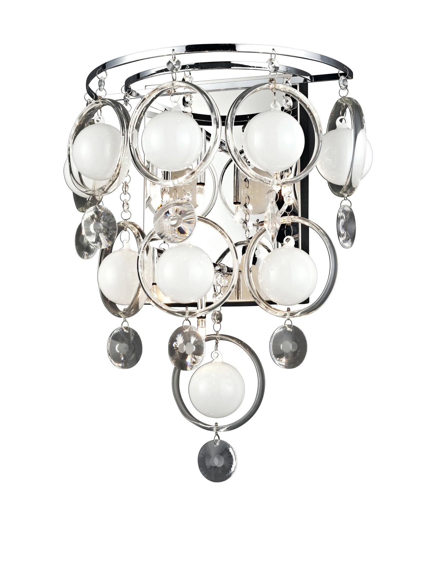 Lite Source EL-10077 Modern Chrome Bubbles Wall Lamp - 7.5