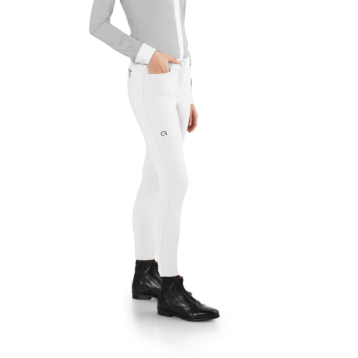 EGO 7 Women's Riding Breeches with Knee Patches - Comfortable Equestrian Pants for Horseback Riding & Show Jumping