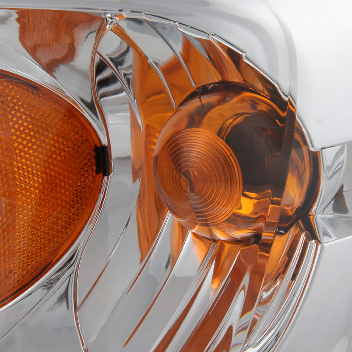 AKKON Chrome Bezel Headlights for Chevy Malibu - OE Replacement Head Lamps Pair (Driver & Passenger Side) - Perfect for Night Driving & Car Upgrades