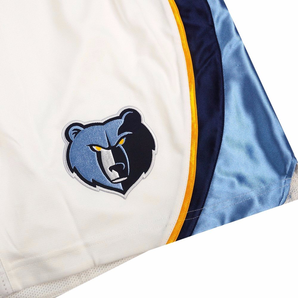 adidas Memphis Grizzlies NBA Authentic On-Court Climacool Basketball Shorts for Men - White Team Game Shorts (2XL) - Perfect for Basketball Games, Workouts and Casual Wear
