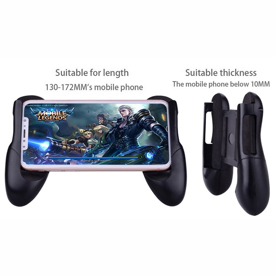GARASANI Portable Game Controller for iPhone & Android - Ergonomic Phone Gamepad Joystick Grip with Adjustable Holder (Fits 4.5-6.5 Inch Phones) - Perfect for Mobile Gaming, Travel & Commuting