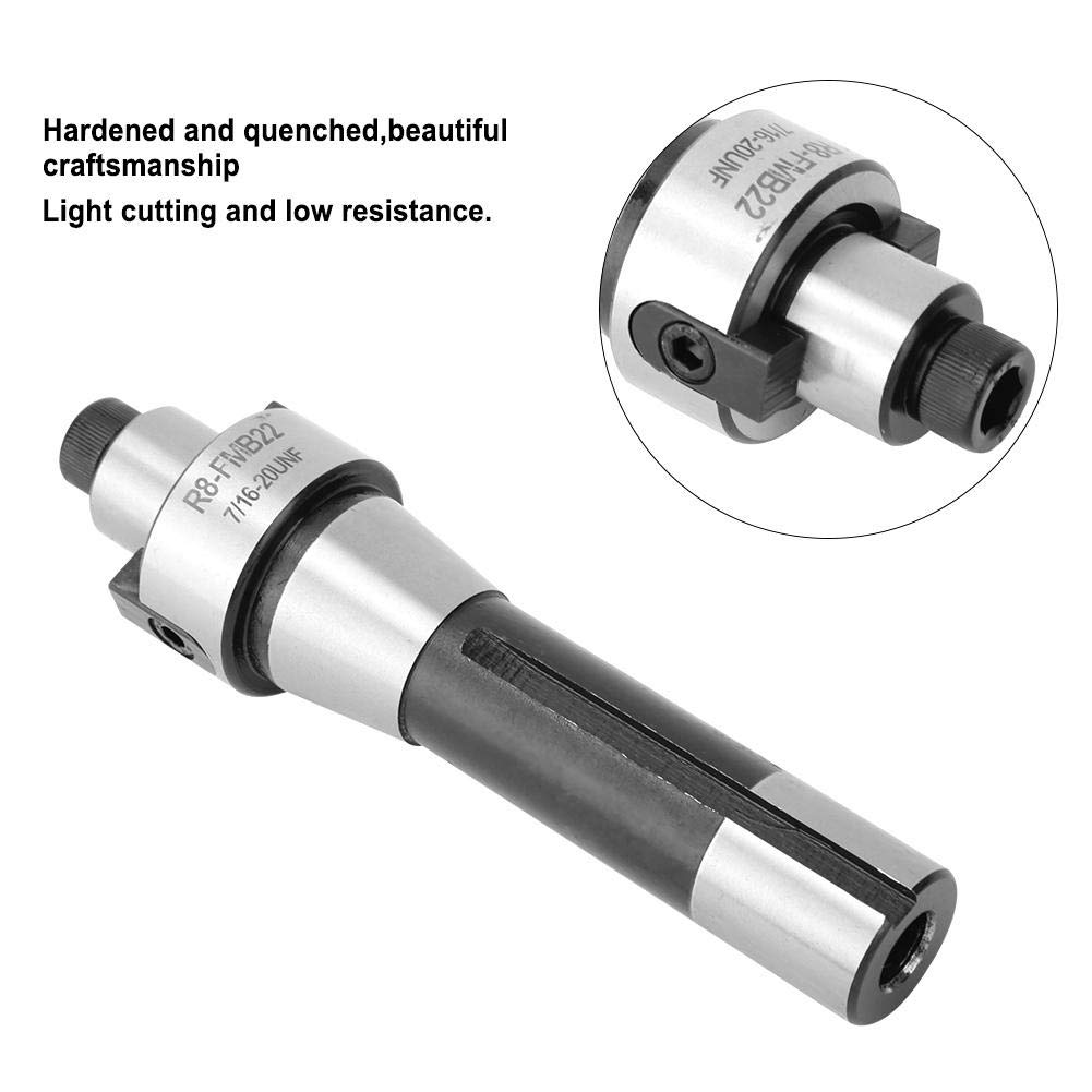 R8-FMB22 7/16-20UNF Face End Mill Cutter - Low Cutting Resistance for Aluminum, Steel & Multiple Materials - Perfect for CNC Milling, Metalworking & Industrial Applications