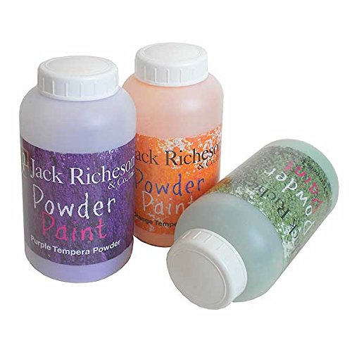 Jack Richeson Tempera Powder Paint Set - 3 Vibrant Secondary Colors for Kids' Art Projects, Classroom Activities & DIY Crafts