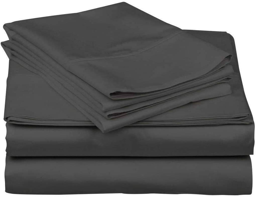 4 Piece Twin XL Bed Sheet Set - 600 Thread Count 100% Long Staple Cotton, Deep Pocket Fits Mattress Up to 15