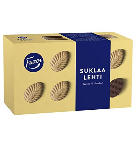 Fazer SUKLAALEHTI Original Chocolate Bars - 20 Boxes (185g Each) - Premium Finnish Chocolate for Gifts, Parties & Desserts