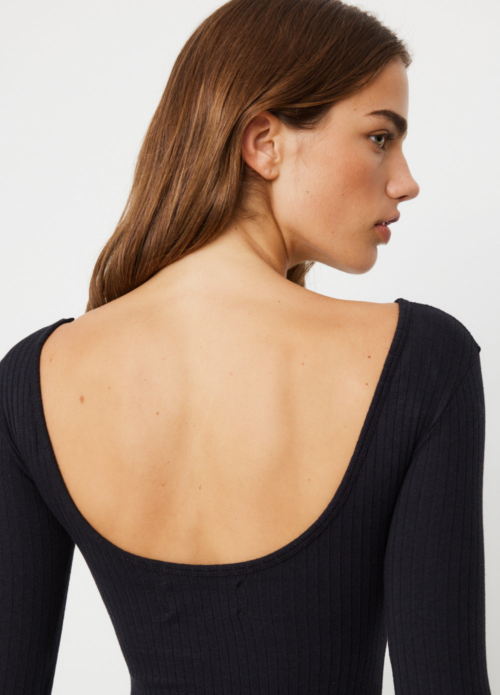 0013 Fitted Rib Body - Comfortable Stretchy Women's Tops for Casual Wear & Layering | Perfect for Everyday Outfits, Workouts and Lounge Wear
