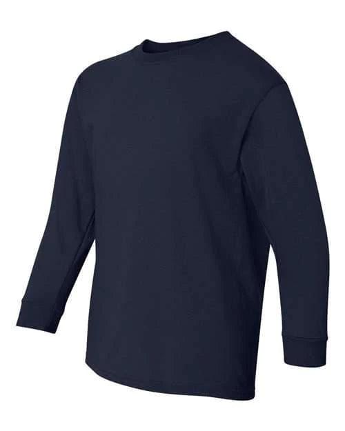 Gildan Heavy Cotton™ Youth Long Sleeve T-Shirt 5400B - Soft & Durable Kids' Tee for School, Sports & Everyday Wear
