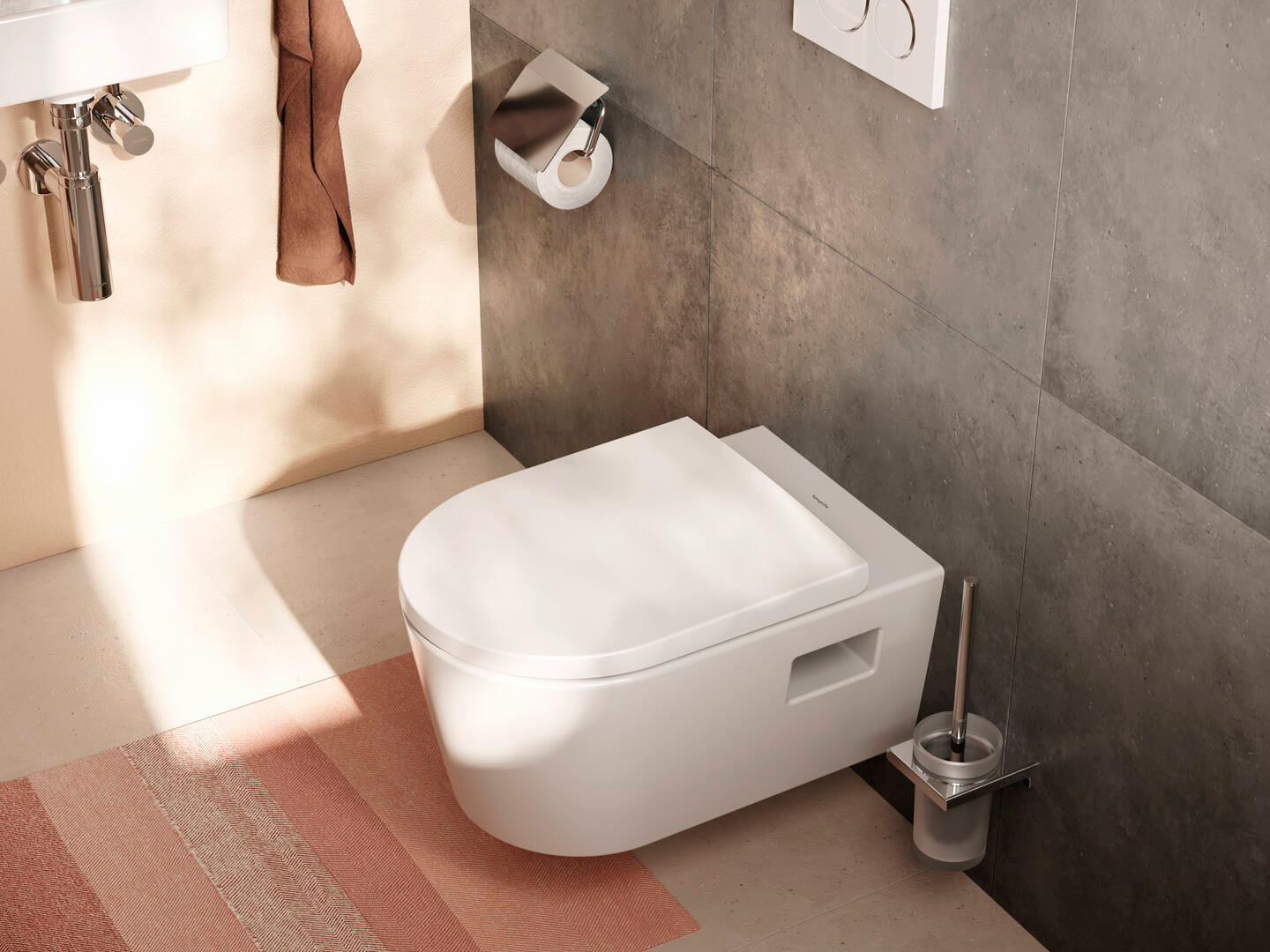Hansgrohe AddStoris Chrome Toilet Paper Holder 41753000 - Modern Bathroom Tissue Dispenser for Home & Office Use