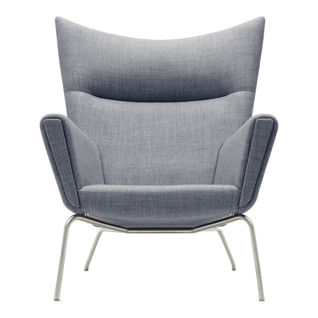 CH445 Wing Chair - Classic Comfortable Upholstered Accent Chair for Living Room, Bedroom & Office - Perfect for Reading, Relaxing & Home Decor