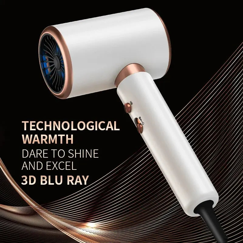 Professional High-Speed Low-Noise Hair Dryer for Salon & Home Use - Quick Drying with Ionic Technology for Smooth & Shiny Hair