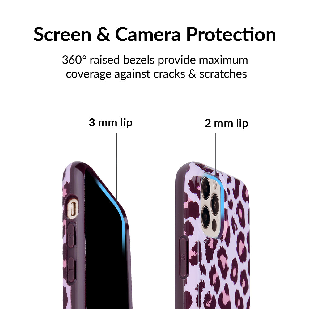 Stylish Pink Leopard Print iPhone Case - Trendy Protective Cover for iPhone Models | Perfect Gift for Women & Girls | Great for Everyday Use, Travel & Fashion Accessories