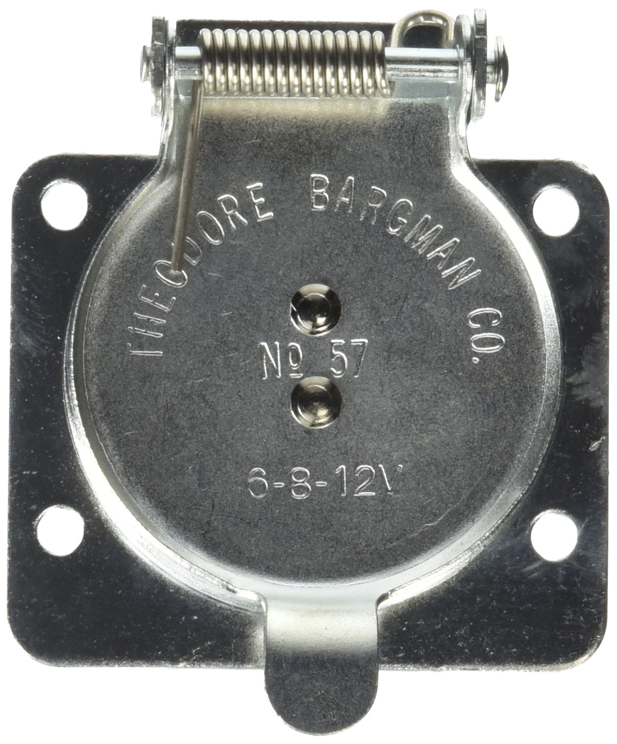 Bargman 5457503 7-Way Trailer Connector Plug - Heavy Duty Weatherproof Electrical Wiring for RVs, Campers & Towing Vehicles - Perfect for Road Trips & Outdoor Adventures
