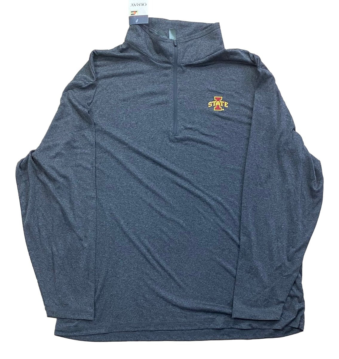 Iowa State Cyclones Charcoal Quarter Zip Windshirt - Lightweight Pullover for Men & Women - Perfect for Outdoor Activities, Tailgating, and Casual Wear