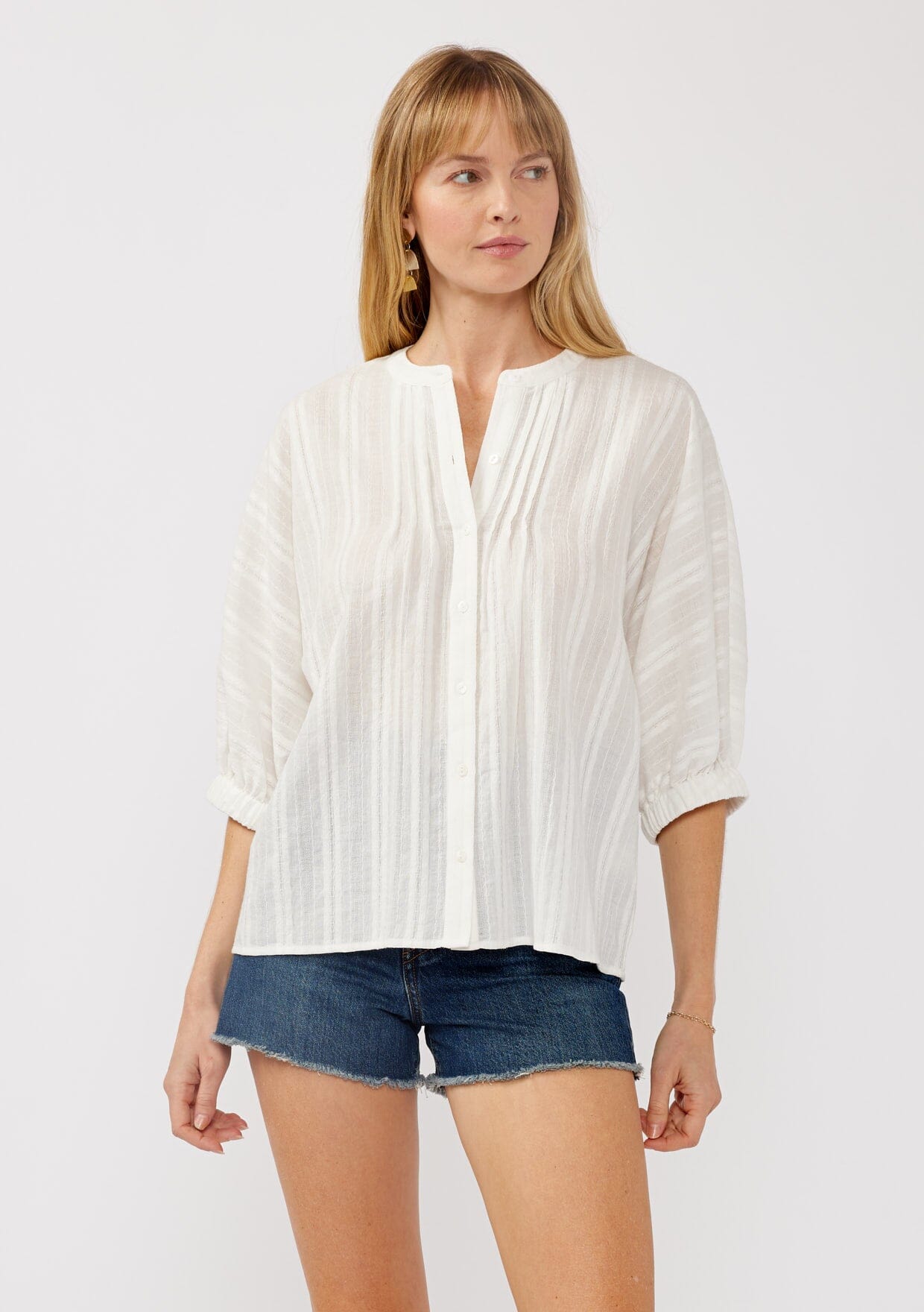 Cleo Button Down Blouse for Women | Stylish Casual & Office Wear | Perfect for Work, Dates & Everyday Outfits