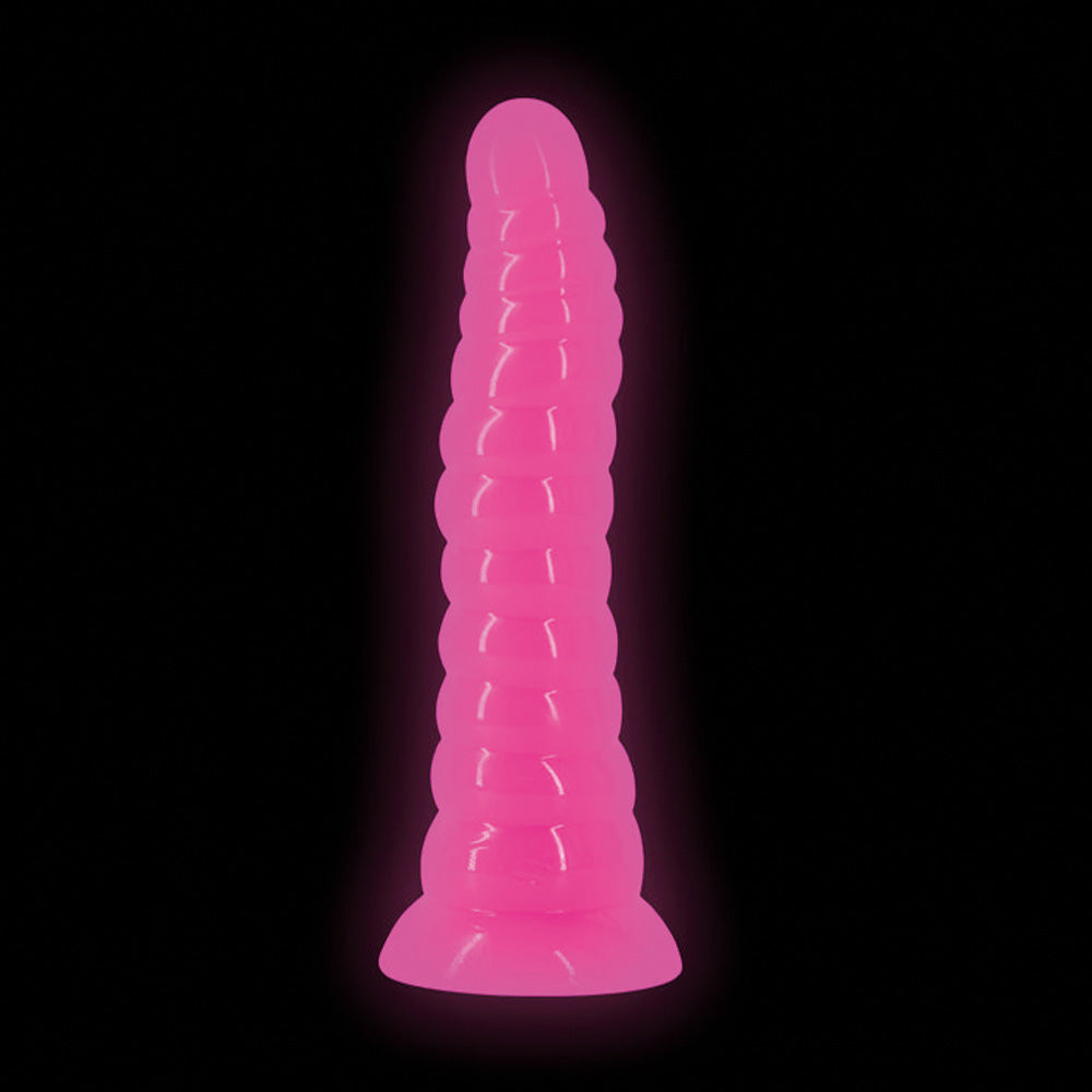 Glow in the Dark Firefly Nymph Ribbed Dildo - Realistic Silicone Adult Toy for Couples & Solo Play, Perfect for Sensual Nights & Fantasy Roleplay