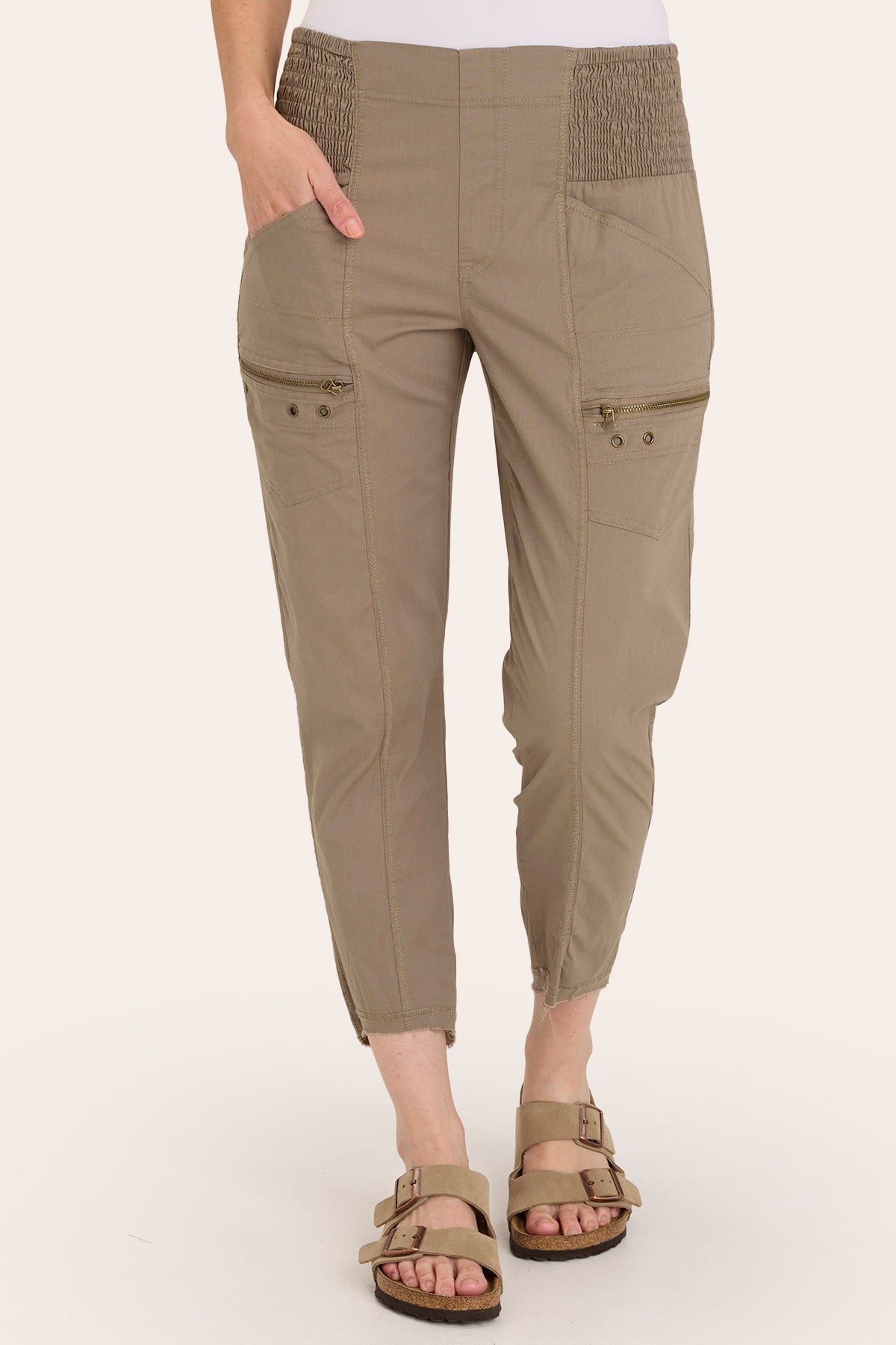Acker Slim Fit Zipper Pants for Men - Comfortable Stretchable Trousers for Work, Travel & Casual Wear