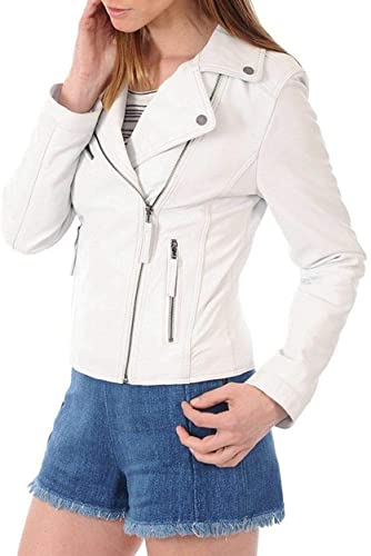 Womens White Brando Jacket
