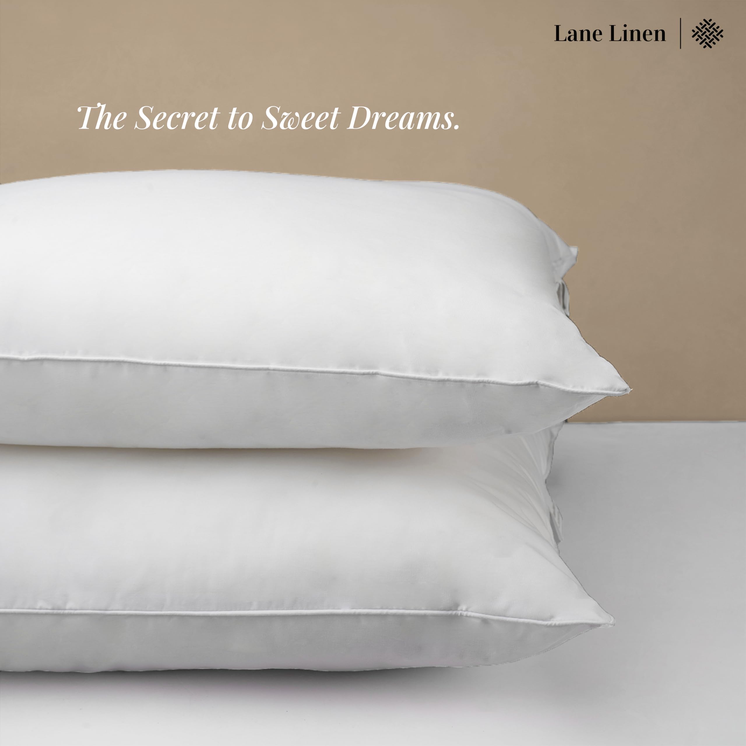 Premium 12x20 Fluffy White Pillow Inserts (Pack of 2) - Soft Decorative Couch Pillows for Sofa, Bed & Living Room - Perfect for Throw Pillow Covers, Home Decor & Cozy Comfort