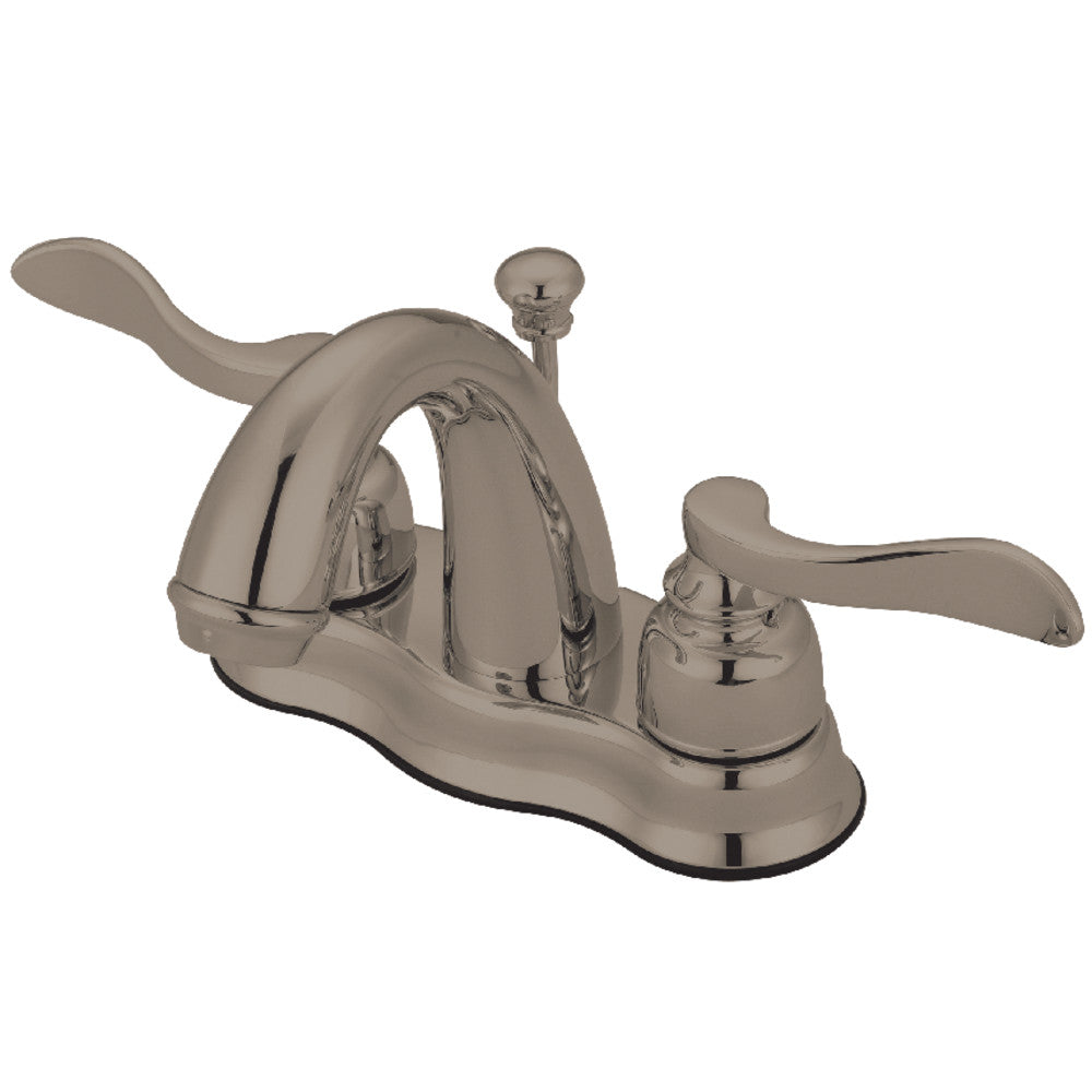 Kingston Brass KB7618NFL 4-Inch Centerset Bathroom Faucet - Chrome Finish, Single Handle, Low Lead - Perfect for Bathroom Sink, Vanity, and Powder Room Installation