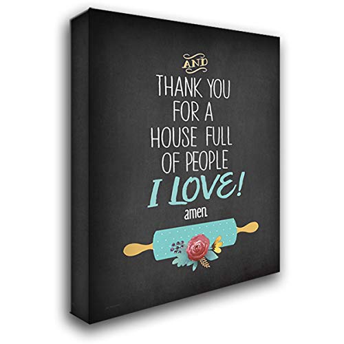 House Full of Love - 28x35 Large Gallery Wrapped Canvas Art by Jo Moulton - Perfect for Living Room, Bedroom & Home Decor