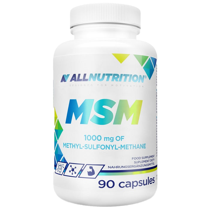 Allnutrition MSM 1000mg - 90 Capsules | Joint Support & Pain Relief Supplement for Active Lifestyle & Fitness Recovery