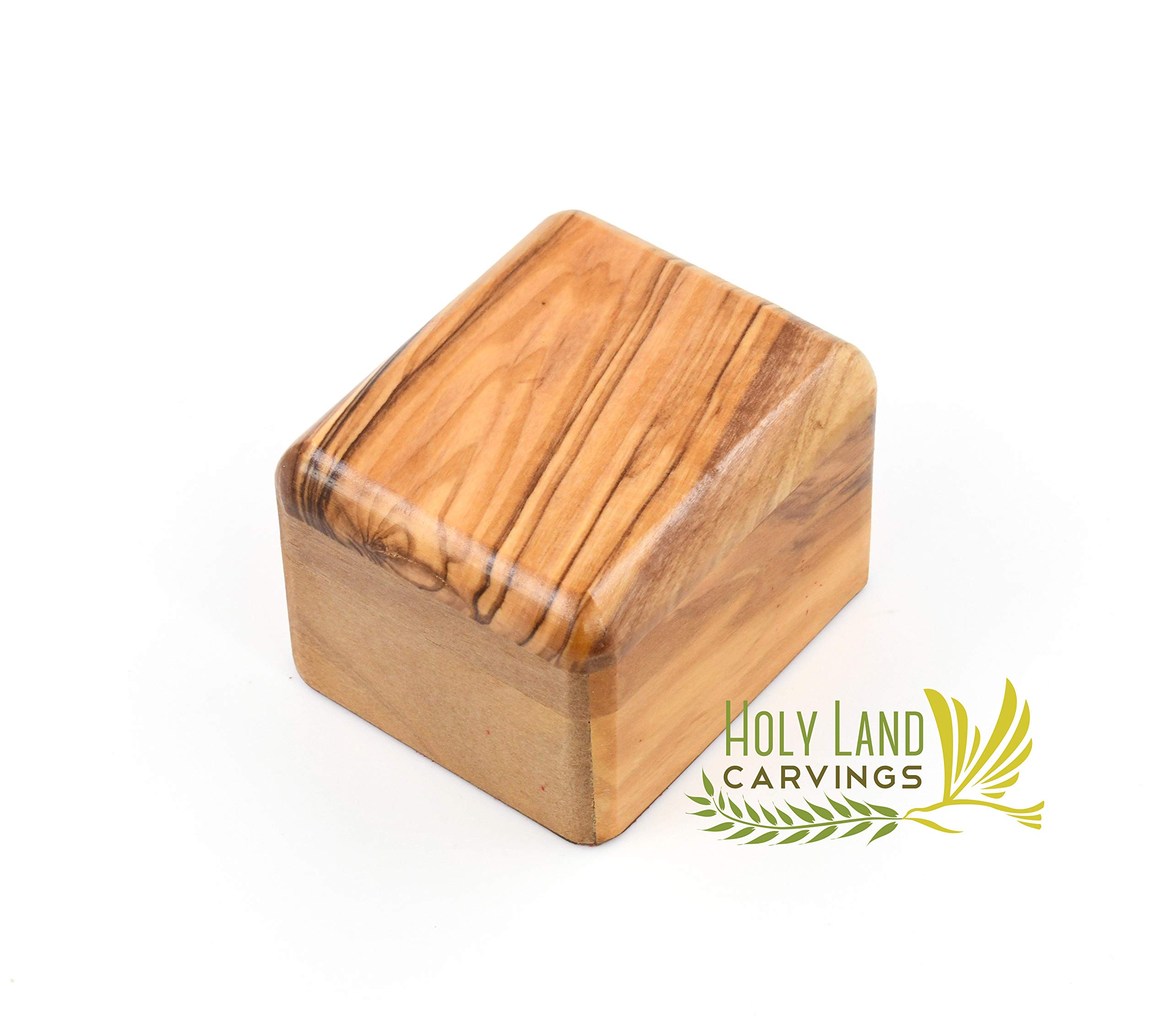 Handcrafted Olive Wood Jewelry Box - Rosary & Keepsake Storage Box from the Holy Land | Perfect for Organizing Rosaries, Rings & Small Treasures | Gift for Religious Occasions & Home Decor