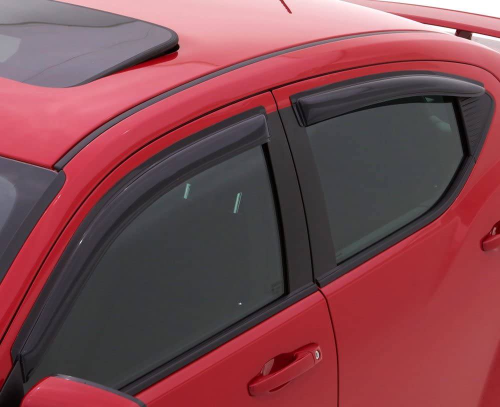 AVS 94462 Dark Smoke Window Visor Deflector Rain Guard for 2012-2015 Honda Civic Sedan - Reduce Wind Noise & Rain Protection While Driving