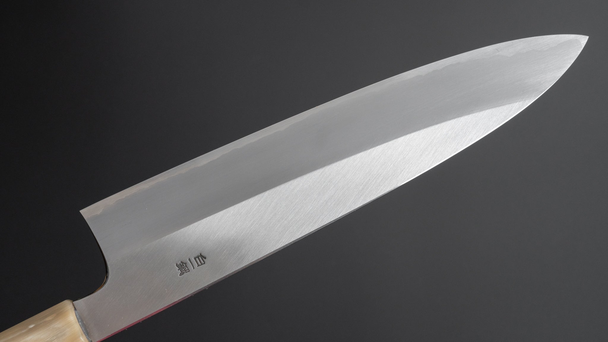 Hitohira Togashi White #1 Stainless Clad Migaki Gyuto 240mm Japanese Chef Knife with Ziricote Wood Handle - Perfect for Sushi, Meat Cutting & Professional Kitchen Use