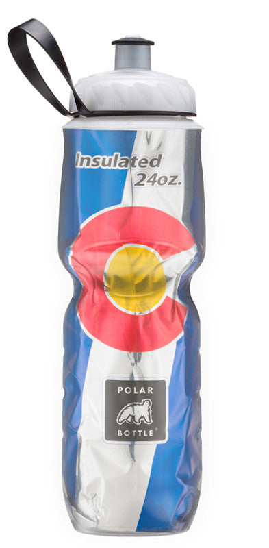 **Polar Bottle 24oz (710mL) Insulated Water Bottle - Limited Edition State Flag Design | Perfect for Hiking, Gym & Outdoor Adventures**